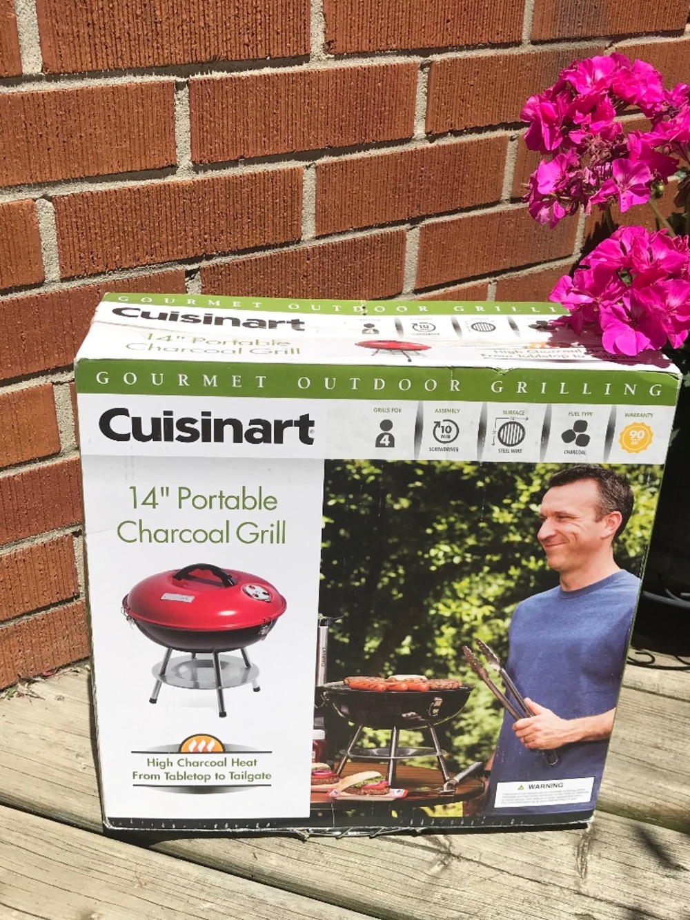 NWT Cusinart 14” Portable Charcoal Grill
